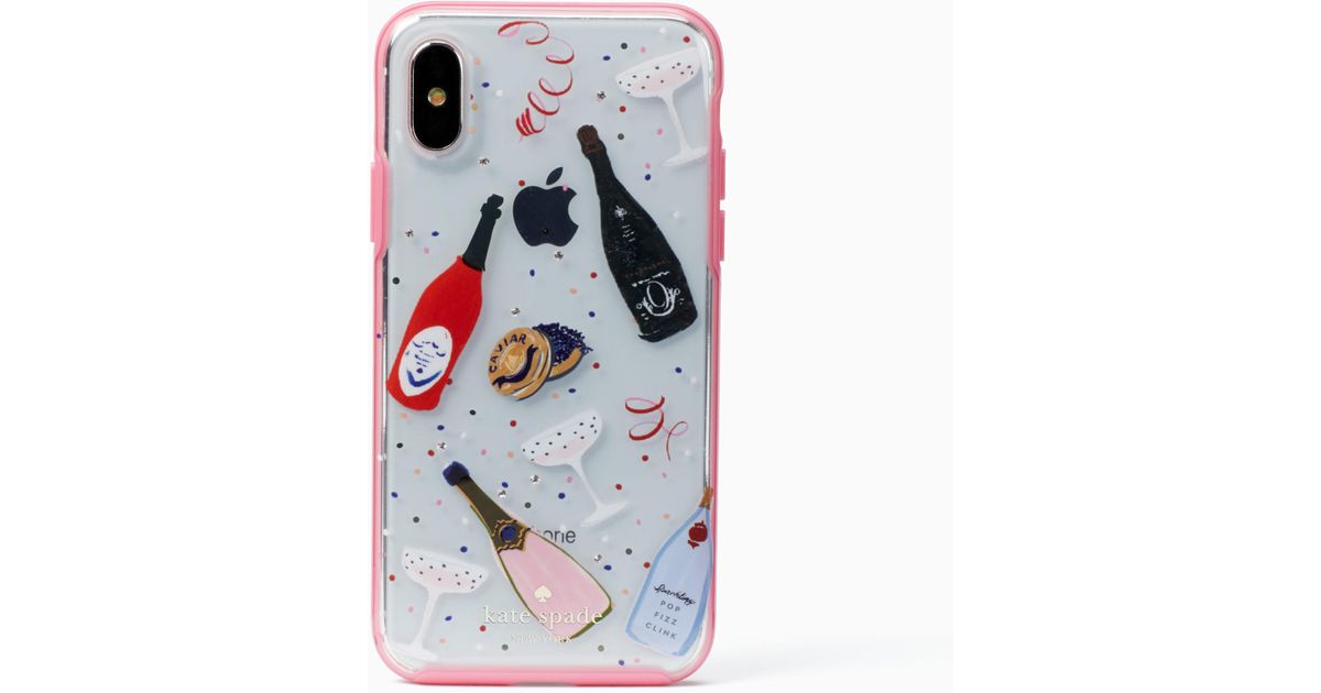 Kate Spade Jeweled Champagne Iphone 7/8 Case - Lyst