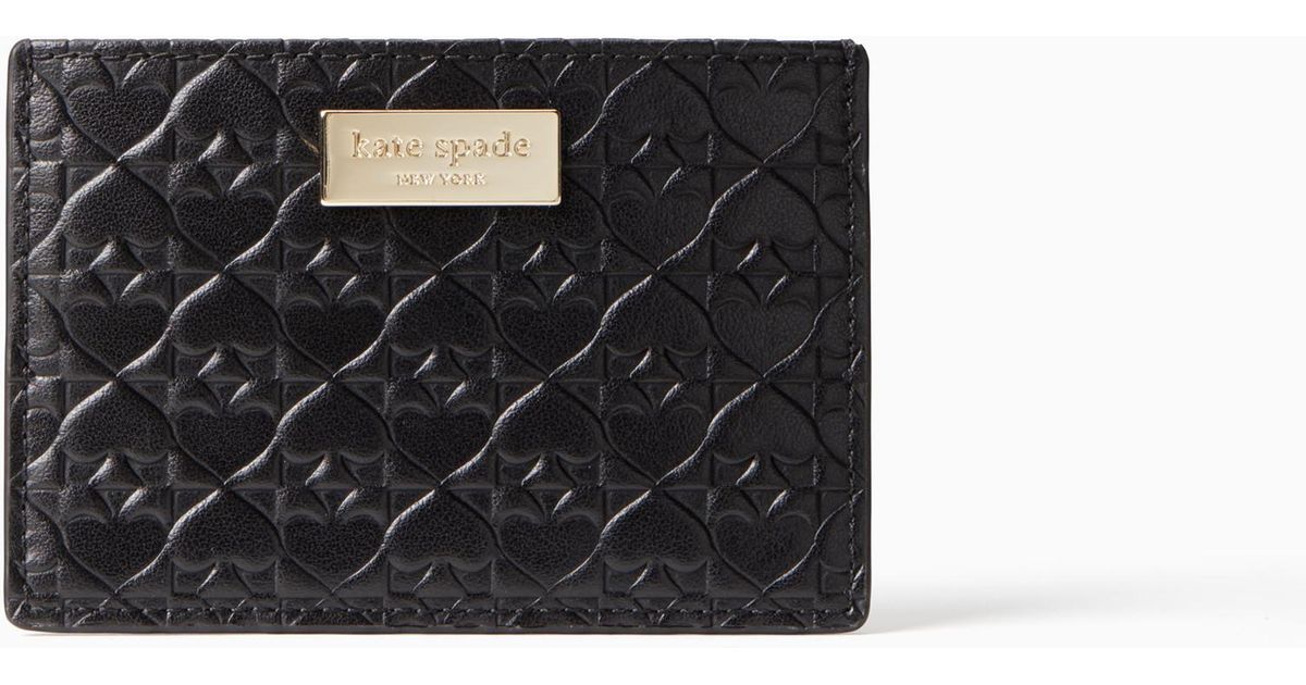 kate spade graham embossed wallet business card holder credit card case black - Kate Spade Business Card Holder kate spade graham embossed wallet business card holder credit card case black - Kate Spade Business Card Holder