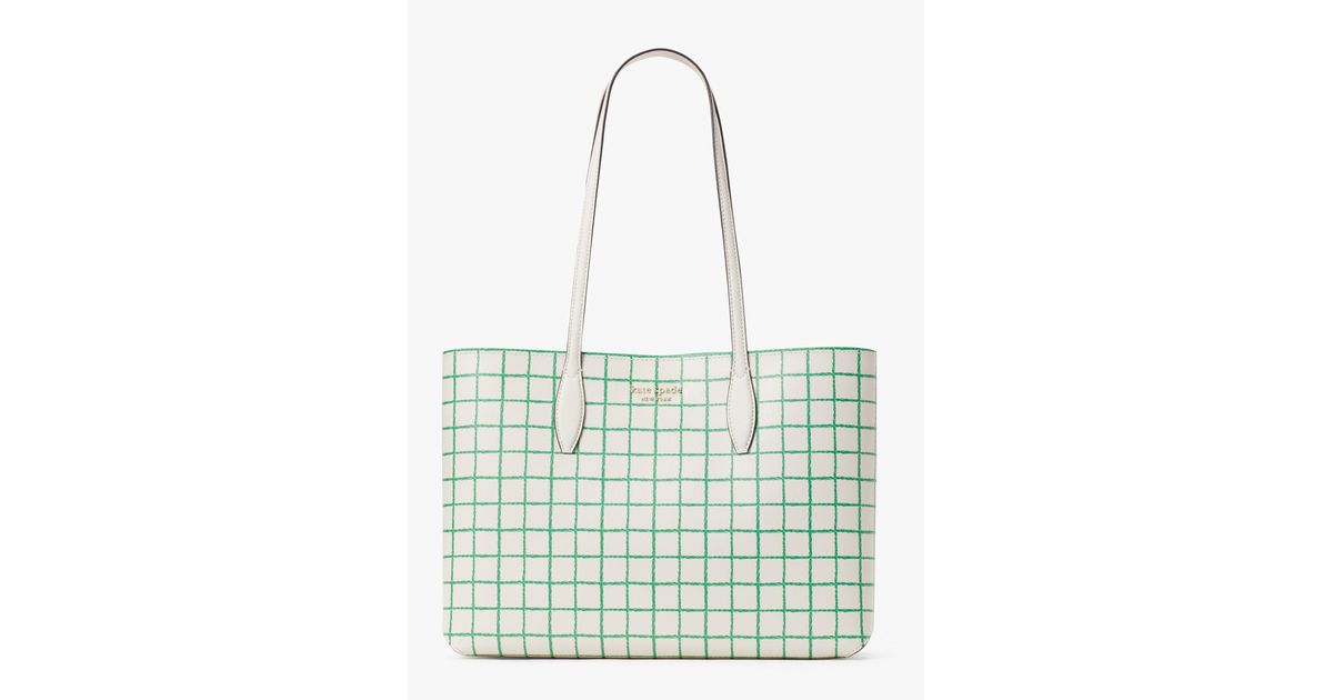 Kate Spade All Day Tennis Check Tote Bag, Groß Lyst