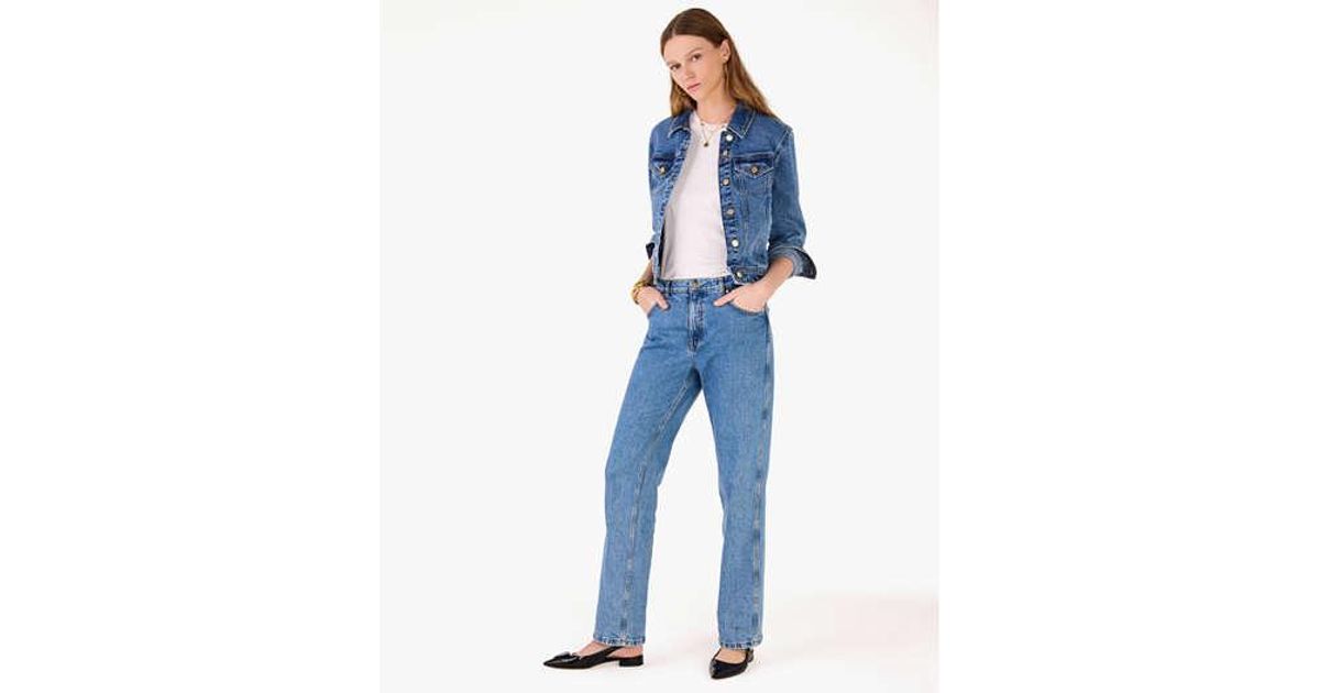Kate Spade Classic Denim Jacket in Blue | Lyst