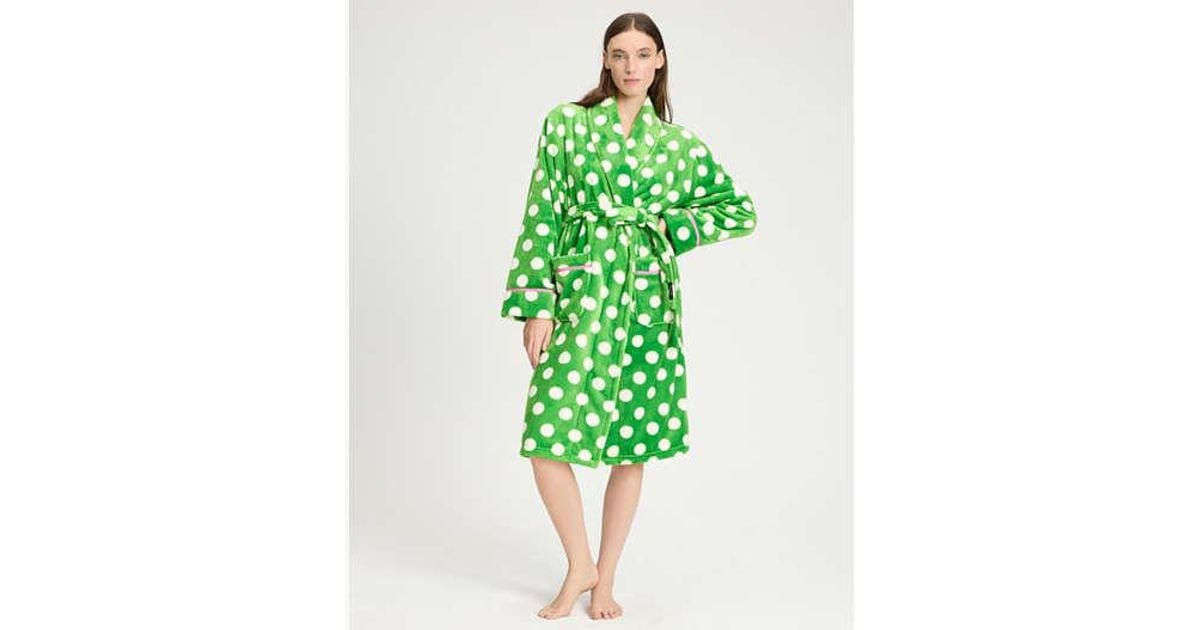 Kate Spade Robe Kate Spade Grand Dot Long Robe in Green | Lyst