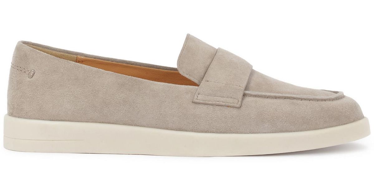 Mocasines De Ante Color Topo de Kazar de color Blanco Lyst