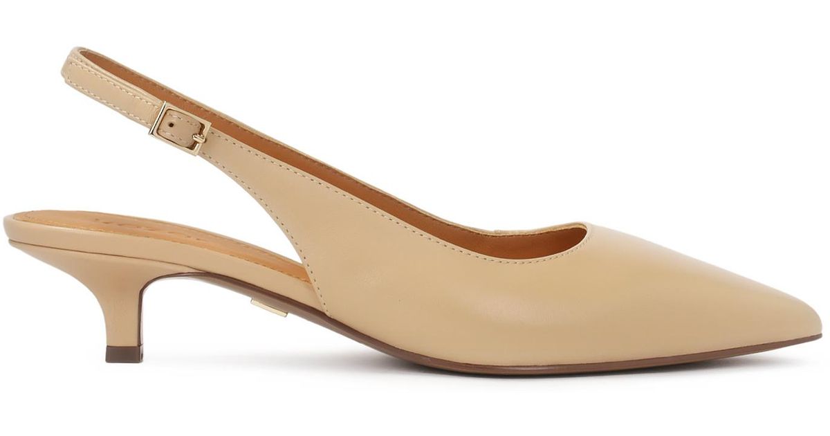 Zapatos De Tacón Patito De Piel de Kazar de color Neutro Lyst