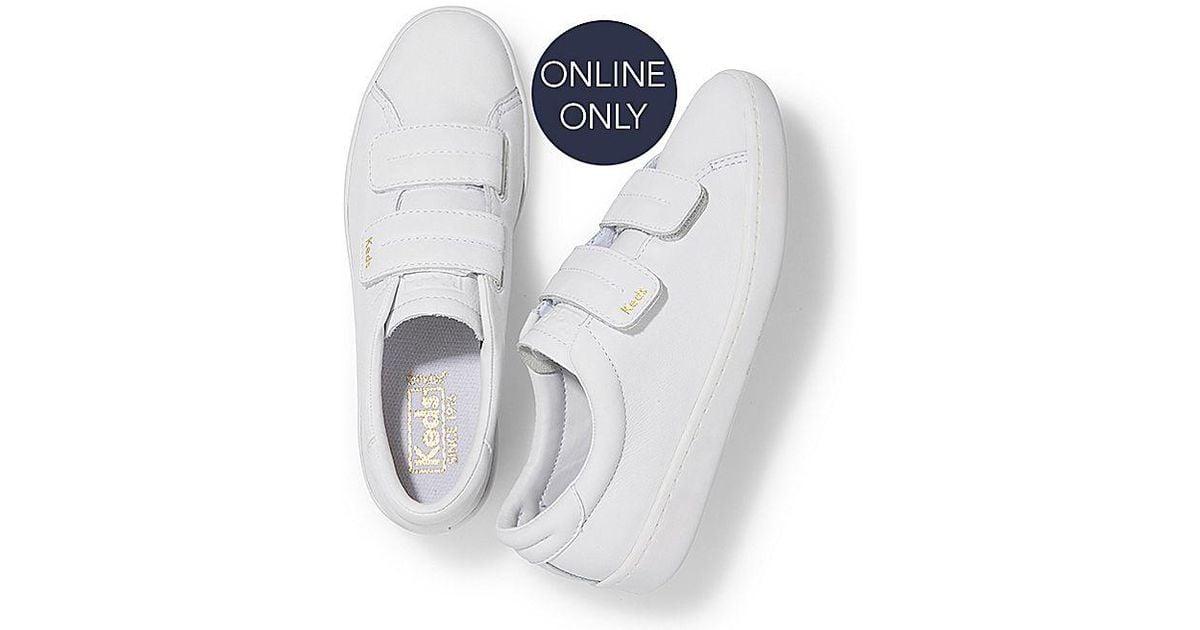 Keds Ace V Leather in White - Lyst