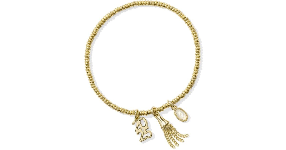 Kendra Scott 2025 Gold Graduation Stretch Bracelet In Metallic Lyst Kendra Scott Gold 2025 Gold Graduation Stretch Bracelet