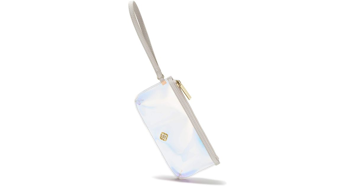 Kendra Scott Clear Wristlet in White Lyst