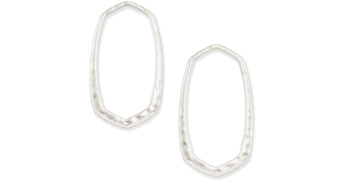 kendra scott silver hoop earrings