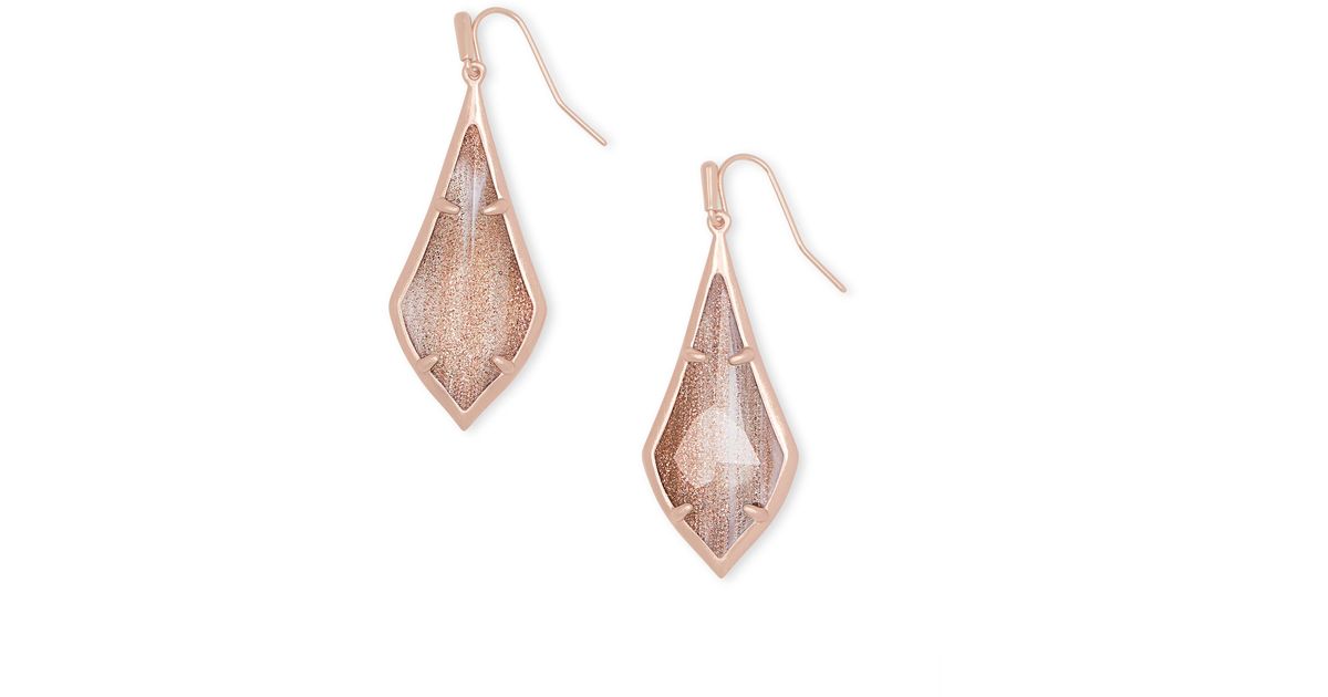 Kendra Scott Olivia Rose Gold Drop Earrings In Metallic Lyst - Olivia Rose Gold Long Pendant Necklace In Dusted Glass Kendra Scott Olivia Rose Gold Drop Earrings In Metallic Lyst - Olivia Rose Gold Long Pendant Necklace In Dusted Glass