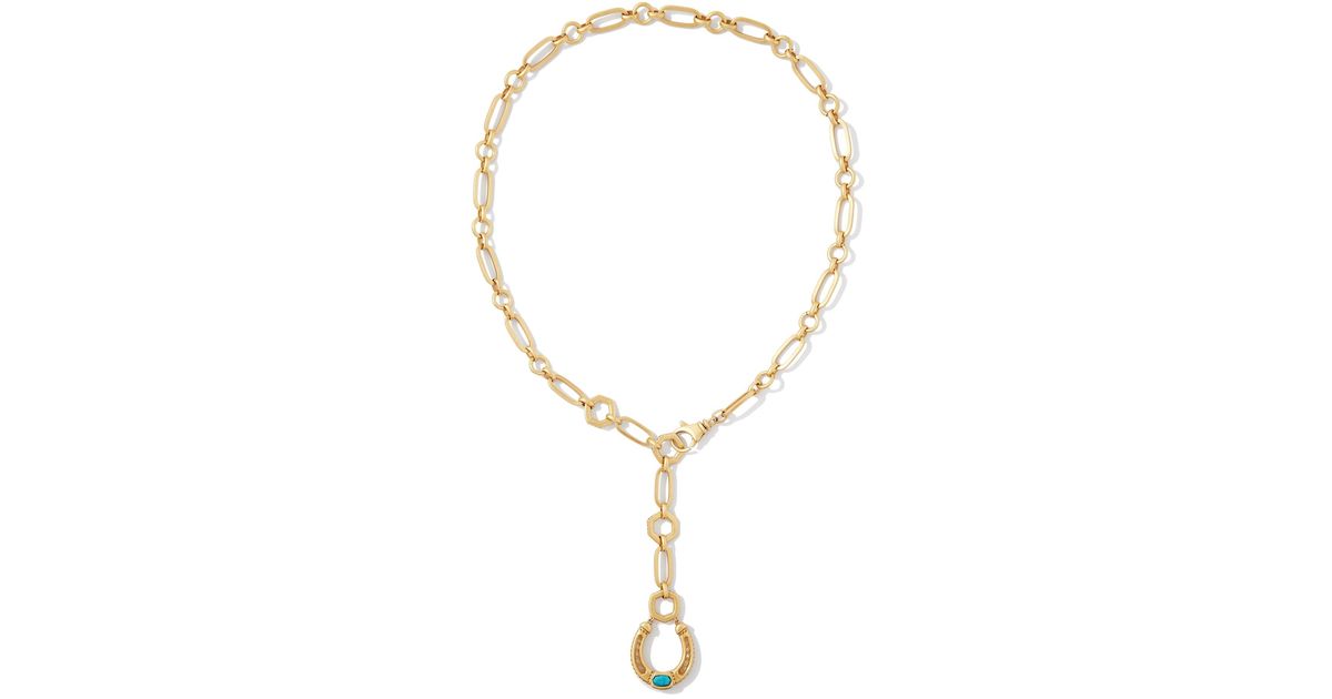 Kendra Scott Grayson Y-necklace Gold White Cz One Size | Lyst