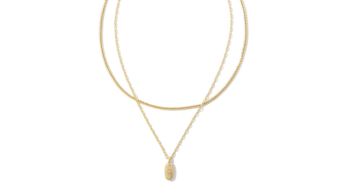 Amazon.com: Kendra Scott Channing Multi Strand Necklace for Women, Fashion  Jewelry, 14k Rose Gold-Plated: Clothing, Shoes & Jewelry