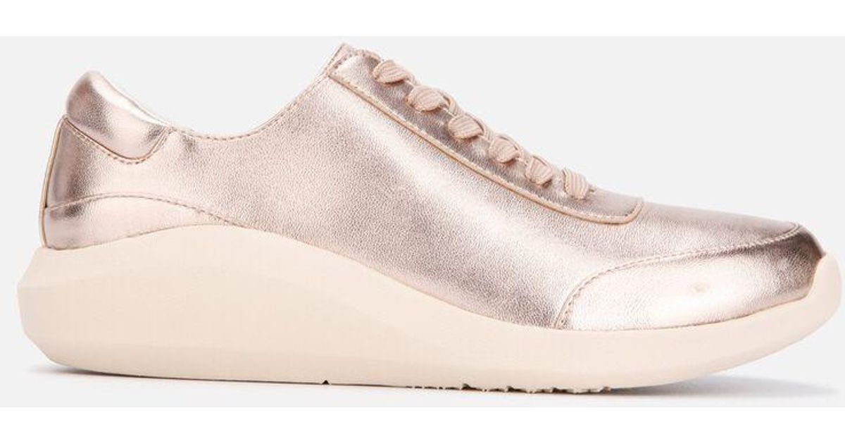rose gold platform sneakers