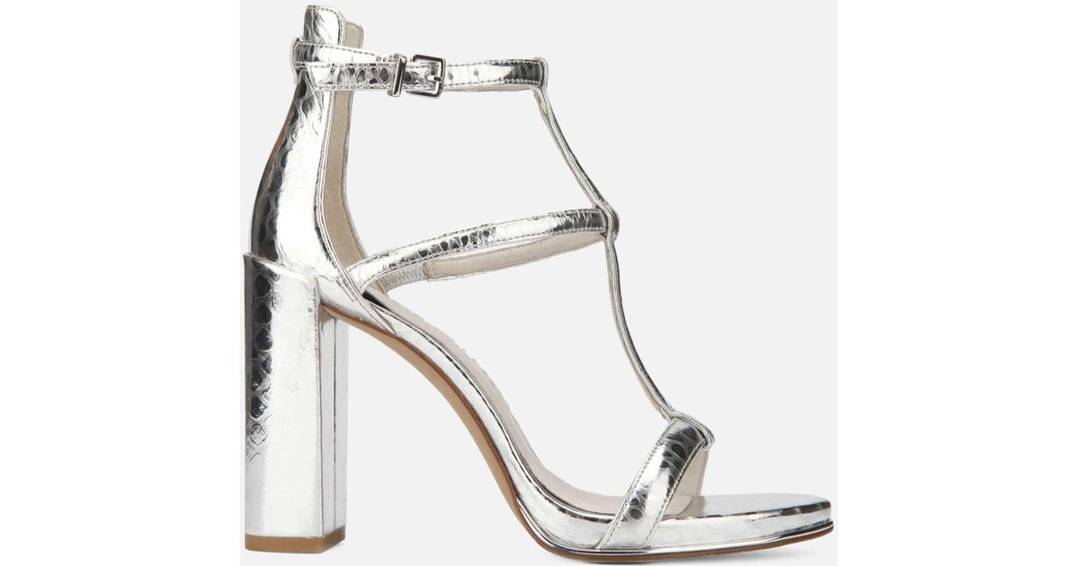 kenneth cole silver heels