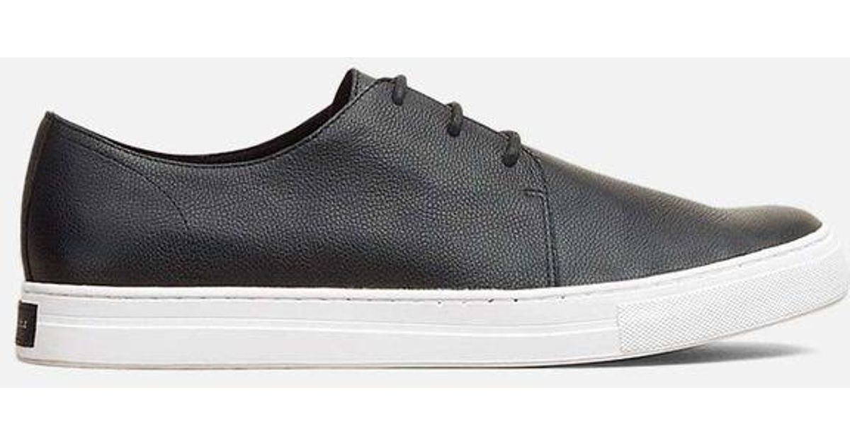 kenneth cole black leather sneakers
