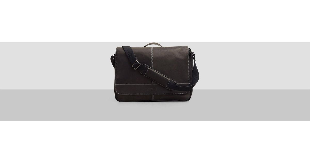 Lyst Kenneth Cole Reaction Risky Business Messenger Bag In Black Lyst Kenneth Cole Reaction Risky Business Messenger Bag In Black For Men