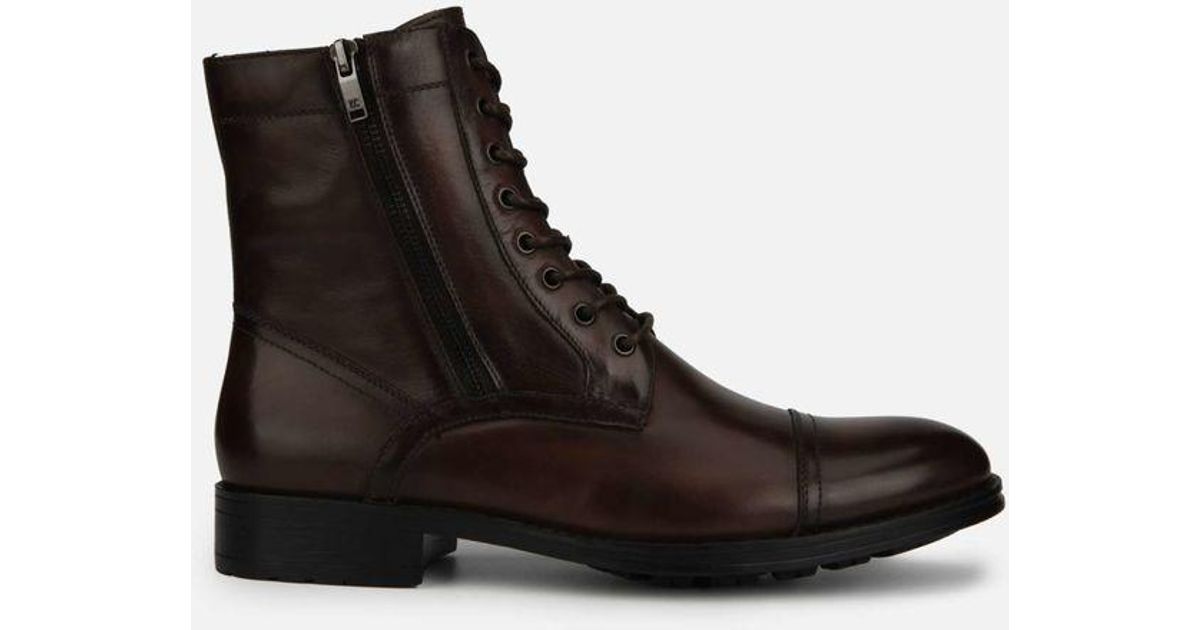 hugh cap toe lace up boot