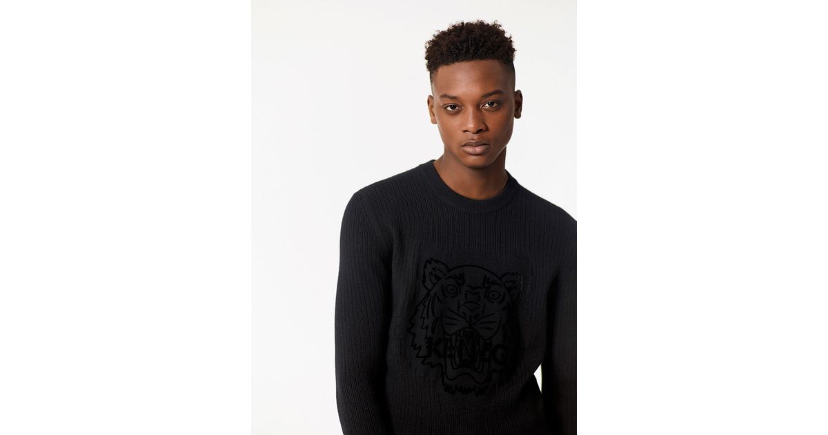 kenzo velvet tiger sweater