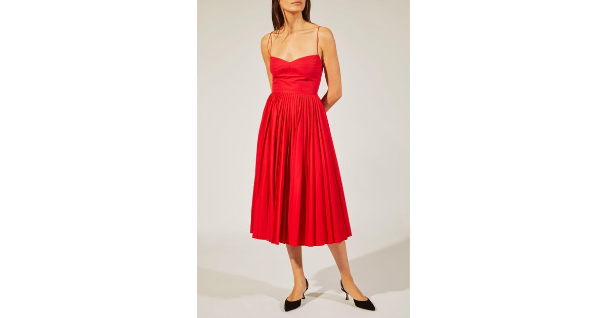 khaite red dress