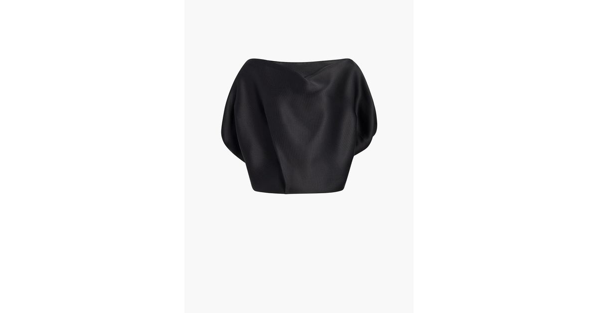 KHAITE Niles Top in Black | Lyst