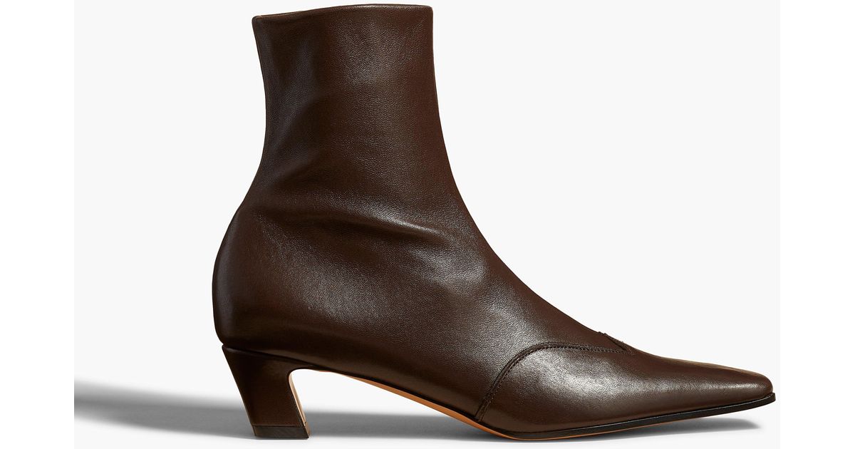 KHAITE Nevada Stretch Low Boot in Brown | Lyst
