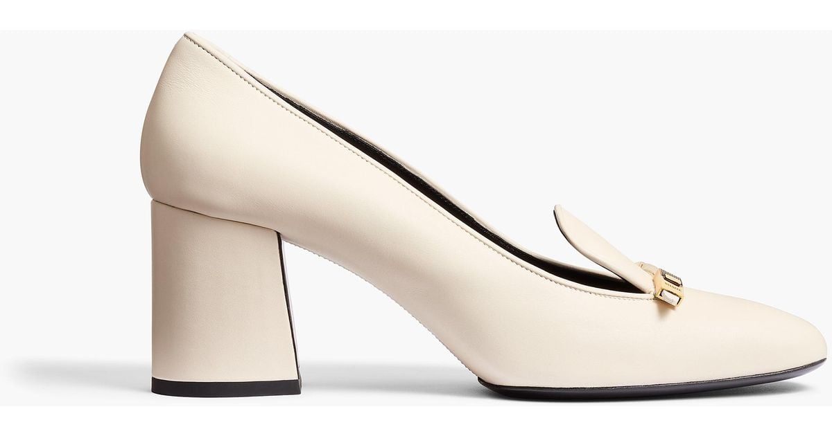 KHAITE Elio Loafer Pump in White | Lyst