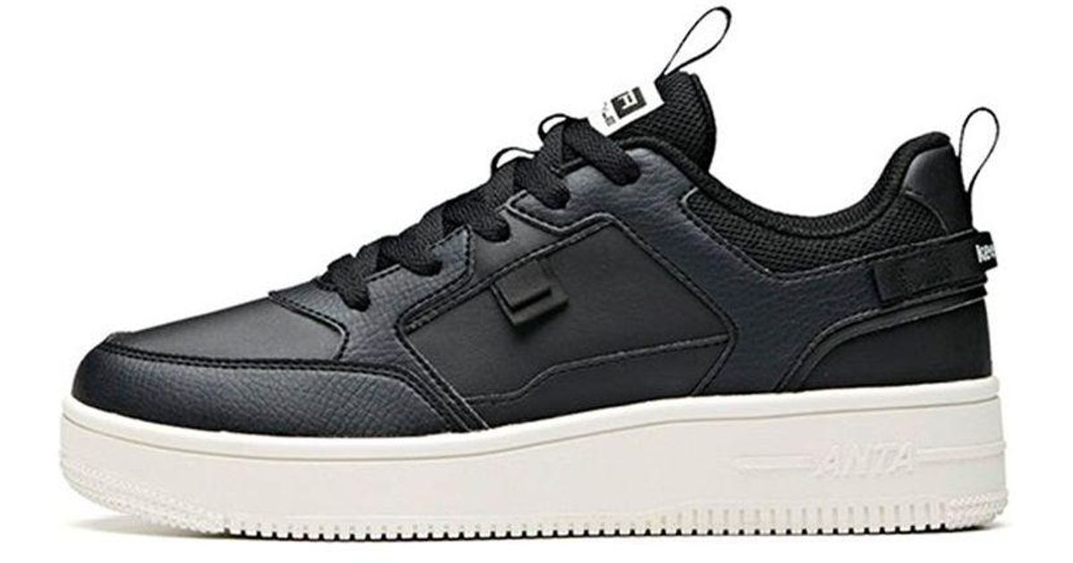 Anta Casual Skate Shoes 'black Ivory White' Lyst
