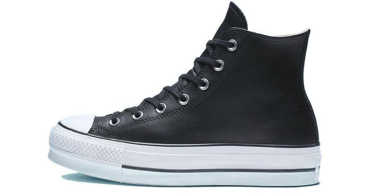 Converse Chuck Taylor All Star Platform Clean Leather High Top Thick