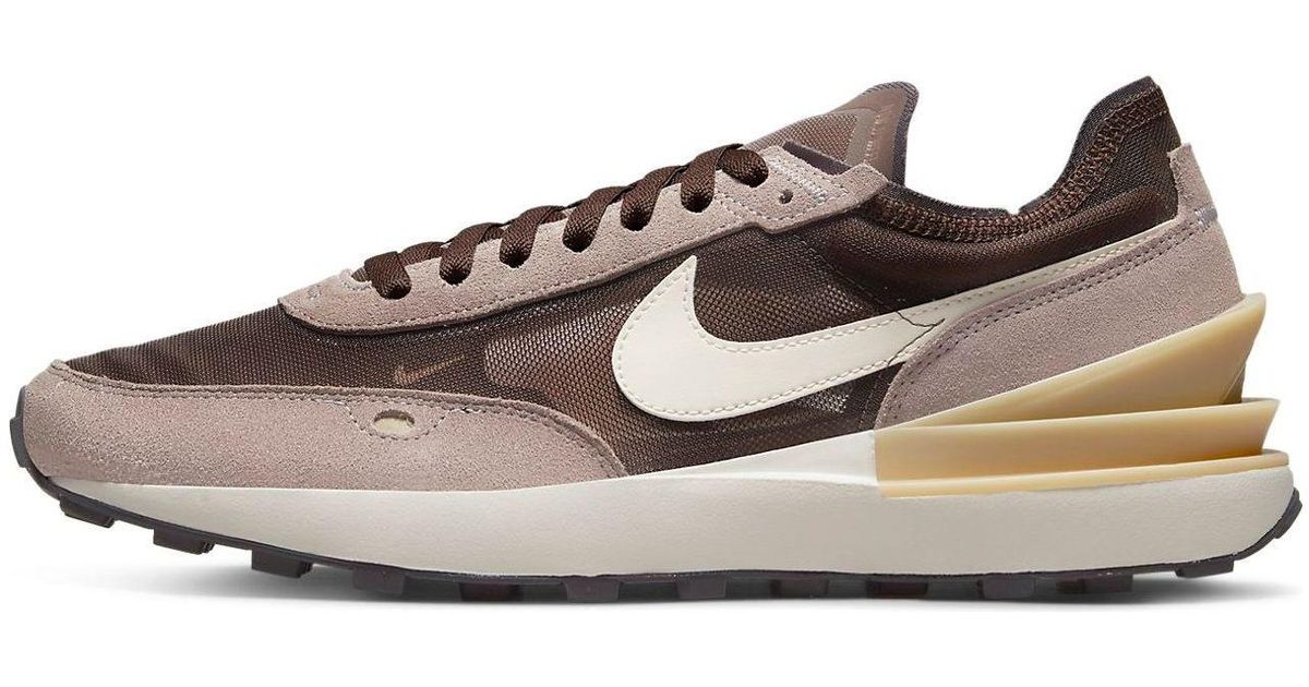 nike waffle one brown