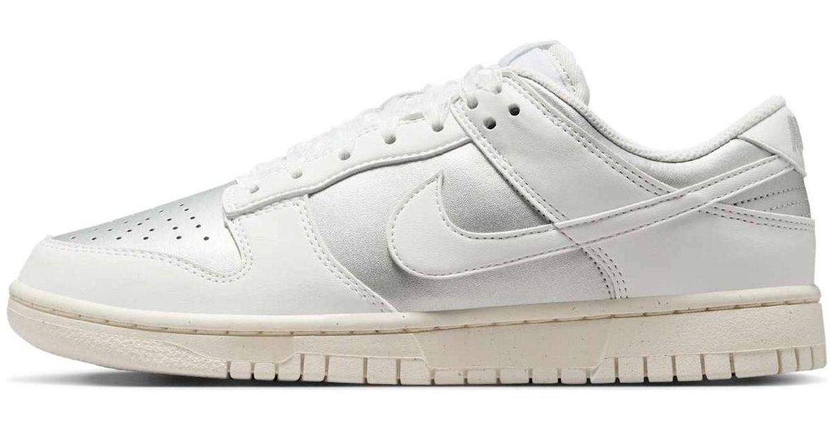 ■Nike■ Dunk Low Next Nature W llic Platinum Pale Ivory Nike (Wmns) Dunk Low Next Nature 'Metallic Platinum Pale