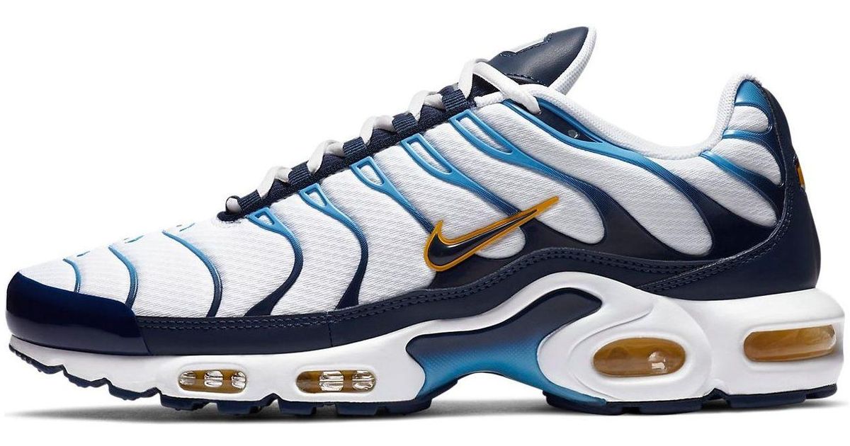 air max plus blue and yellow
