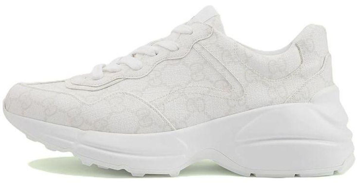Gucci (Wmns) Rhyton Monogram' in White | Lyst