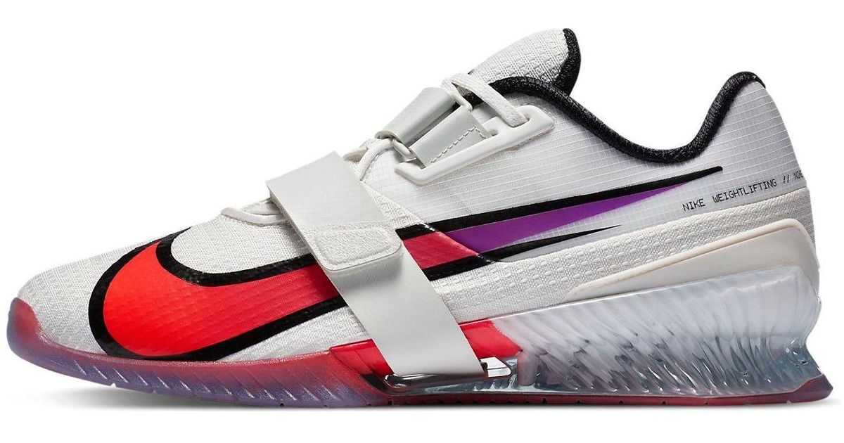 Nike Romaleos Se 'Flash Crimson Aura' in White for Men Lyst UK