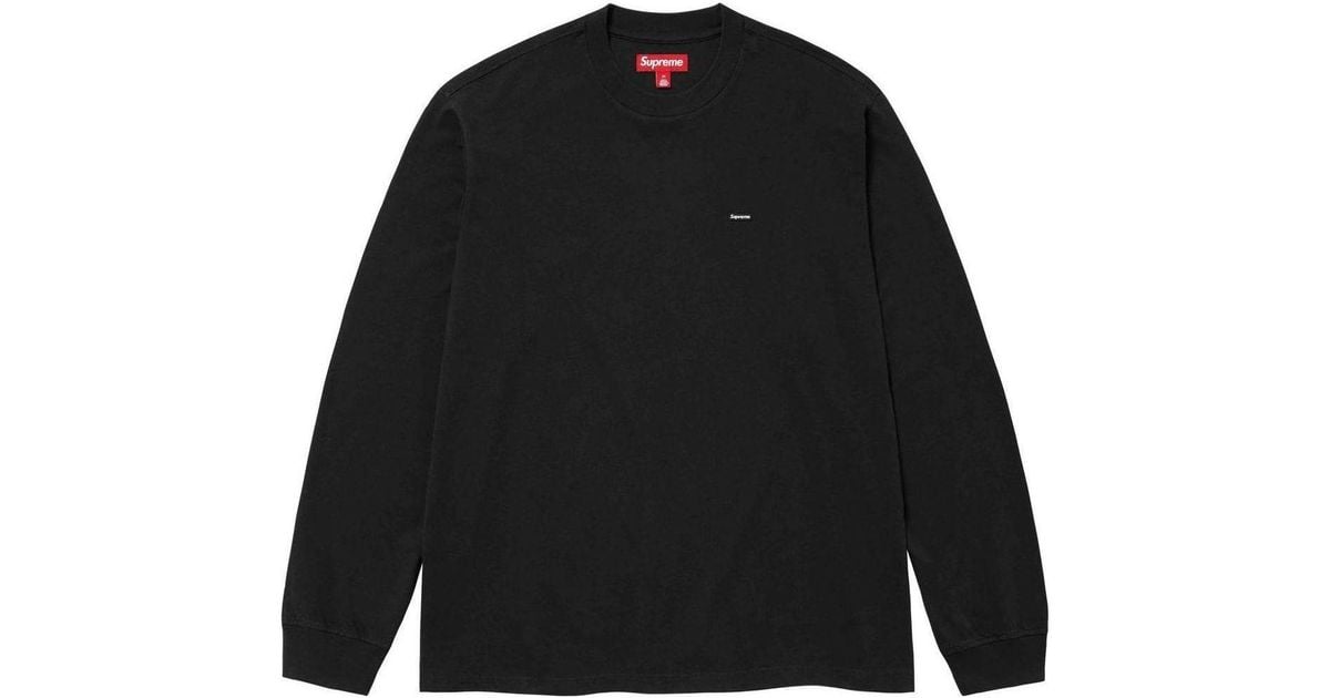 Supreme Small Box L/S T-Shirt in Black for Men | Lyst UK