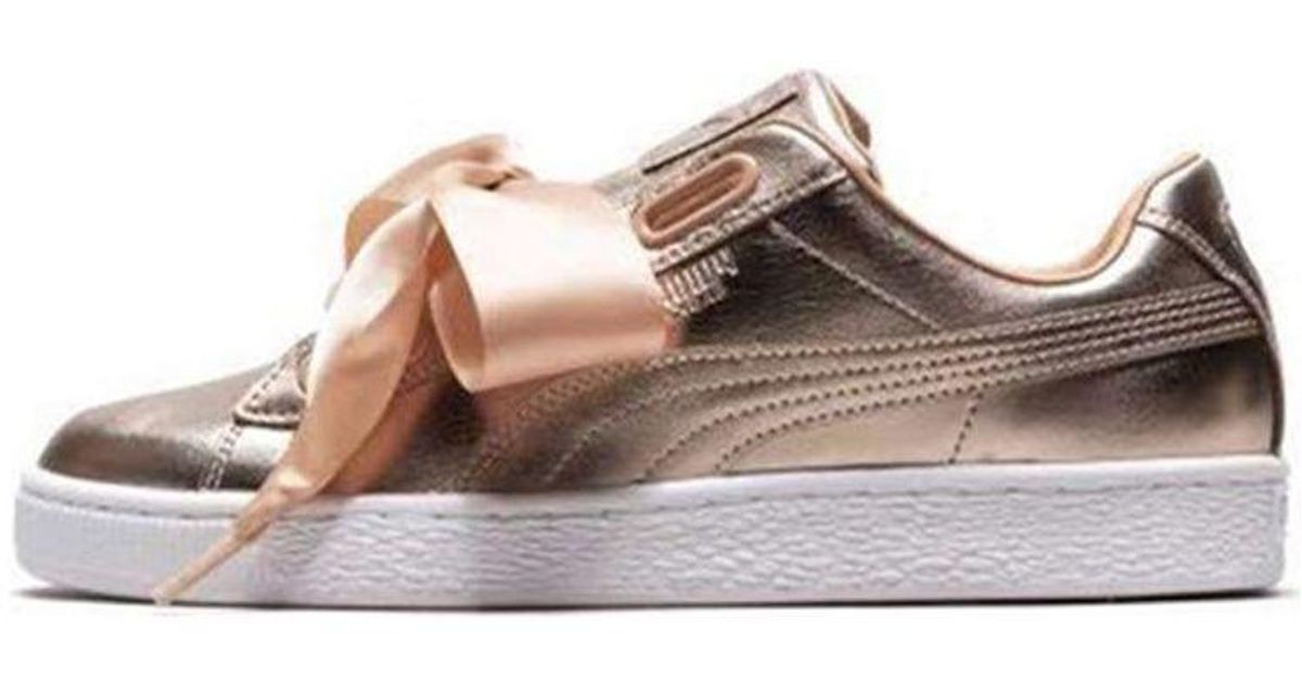 puma basket heart luxe