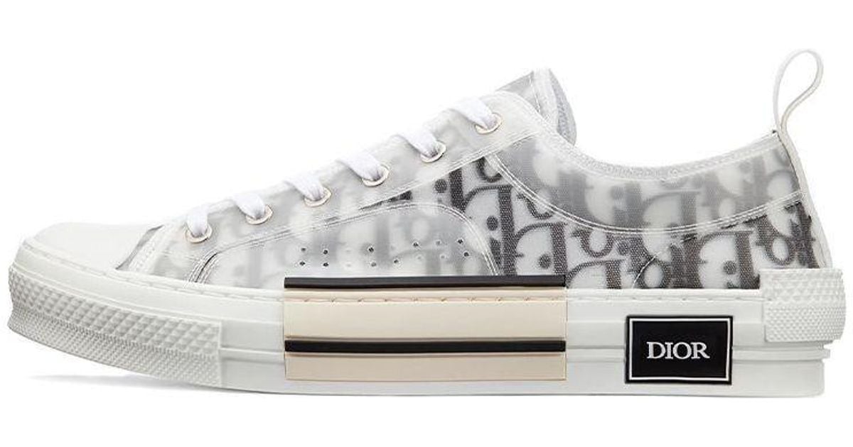 Dior B23 Low Top 'Logo Oblique' in White for Men Lyst UK