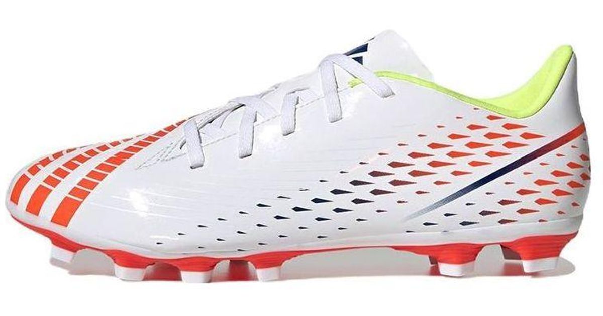 adidas Predator Edge.4 Flexible Ground Soccer Cleats in White for Men | Lyst