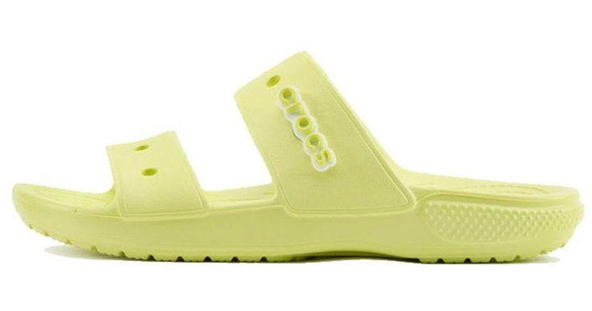 Crocs™ Soft Sole Cozy Sports Yellow Sandals in Green Lyst