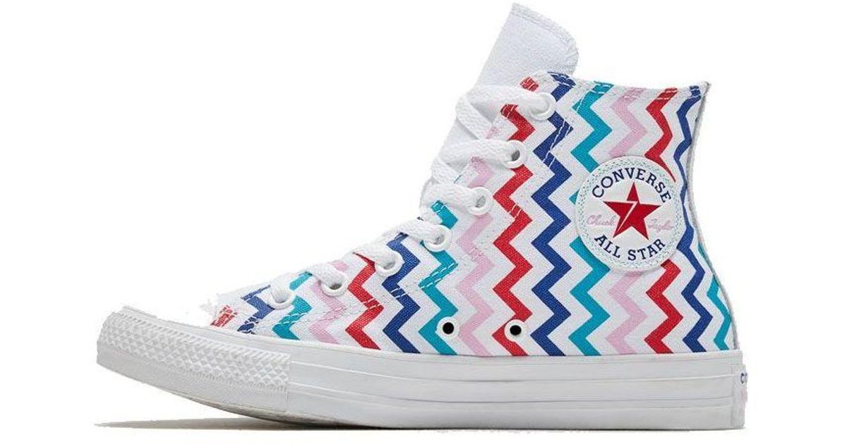 Converse Chuck Taylor All Star High 'zigzag' in Blue Lyst