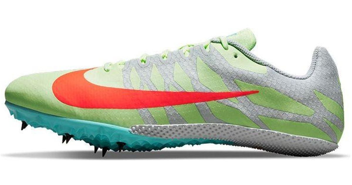 Nike Zoom Rival S Track Spike Green/orange Lyst