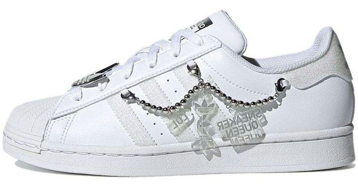 adidas Originals Superstar For White/silver/grey | Lyst