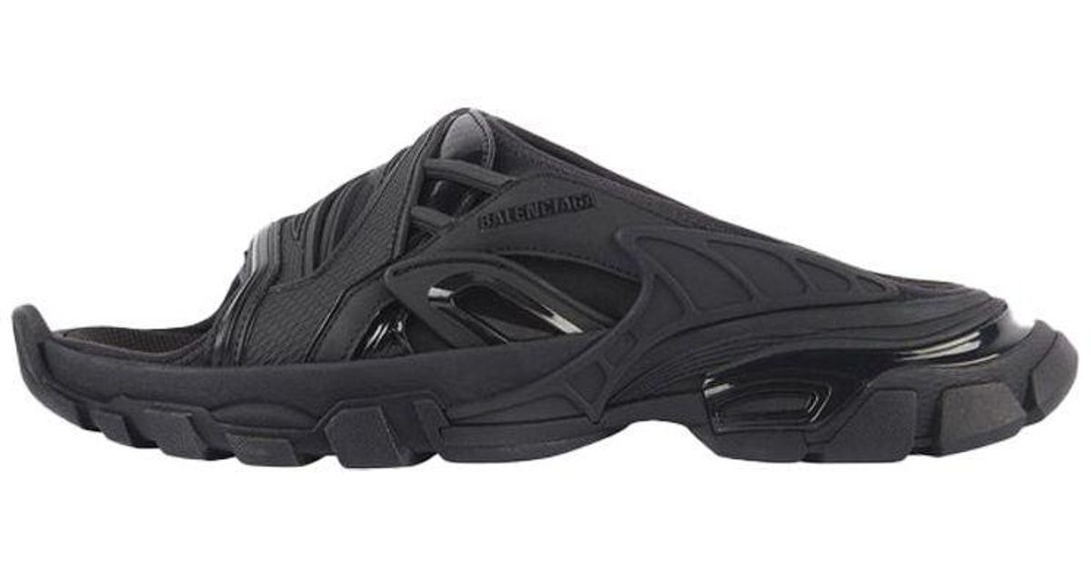 Balenciaga (Wmns) Track Slide Sandal in Black | Lyst UK