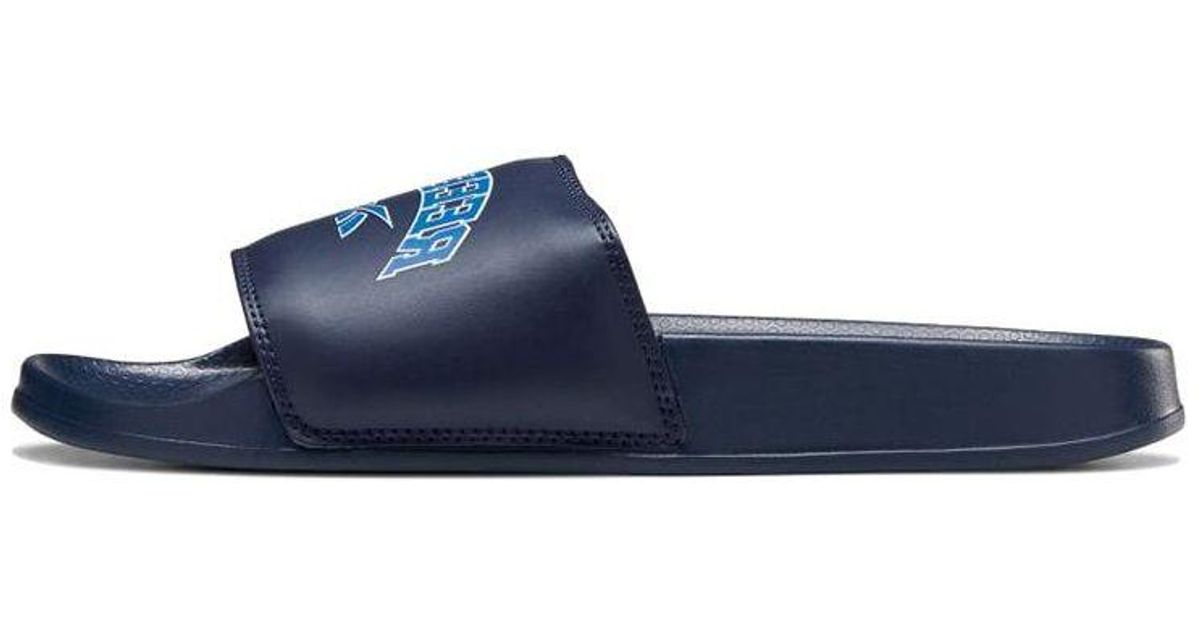 Reebok Classic Slides Sandals Blue | Lyst