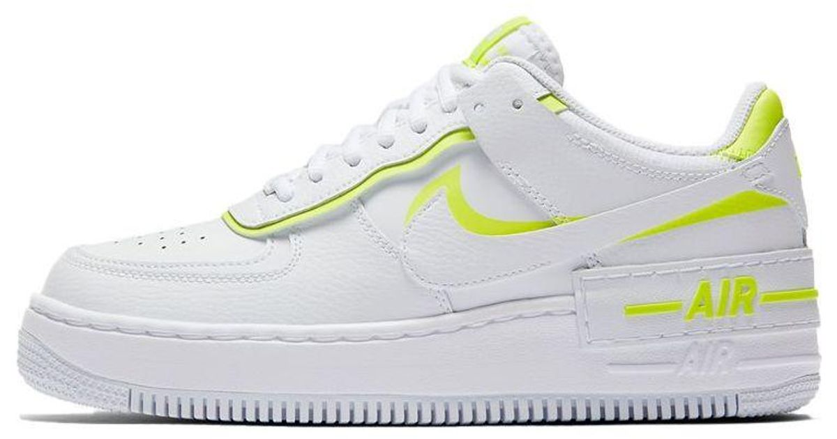 Nike Air Force 1 Shadow 'volt' in White | Lyst