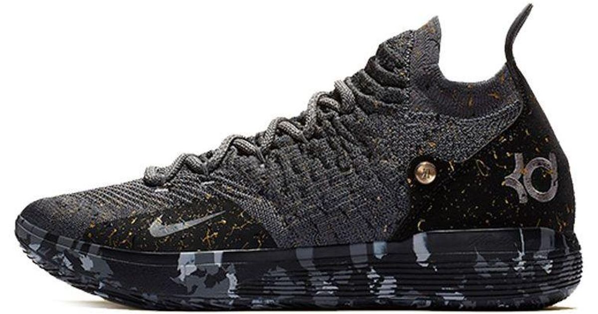 Nike Zoom Kd 11 'gold Splatter' in Black for Men | Lyst