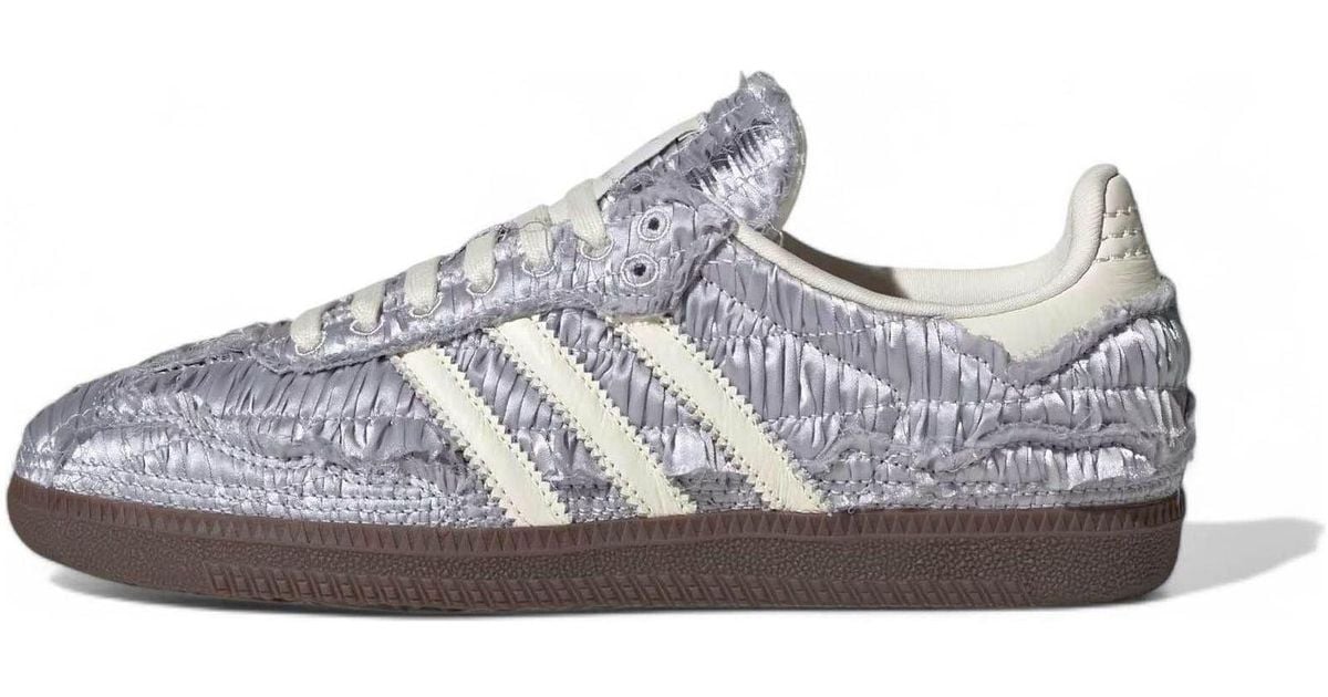 adidas X Caroline Hu Samba Og 'Satin Metallic' in White for