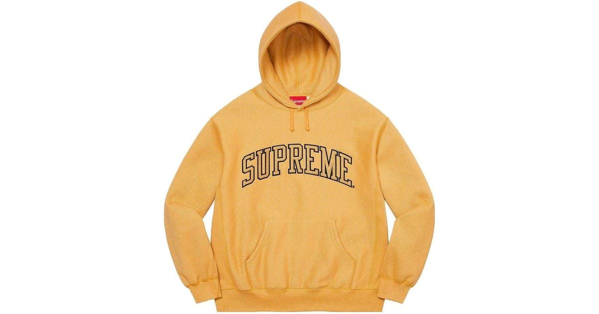 Supreme Glitter Arc Hooded Sweatshirt in Metallic for Men | Lyst UK