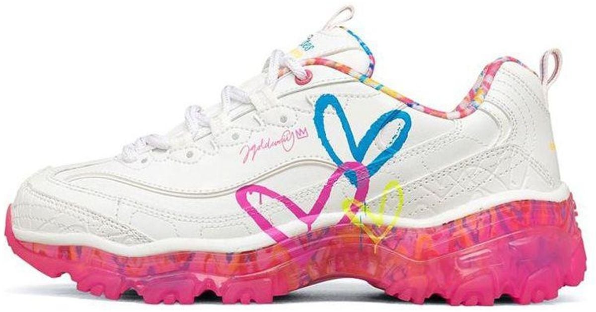 Skechers James Goldcrown X D'lites Crystal Low Top Running Shoes Pink ...
