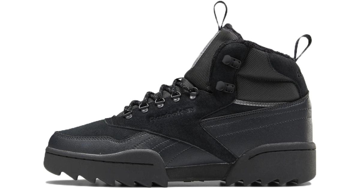 Reebok exofit hi plus ripple in black lyst