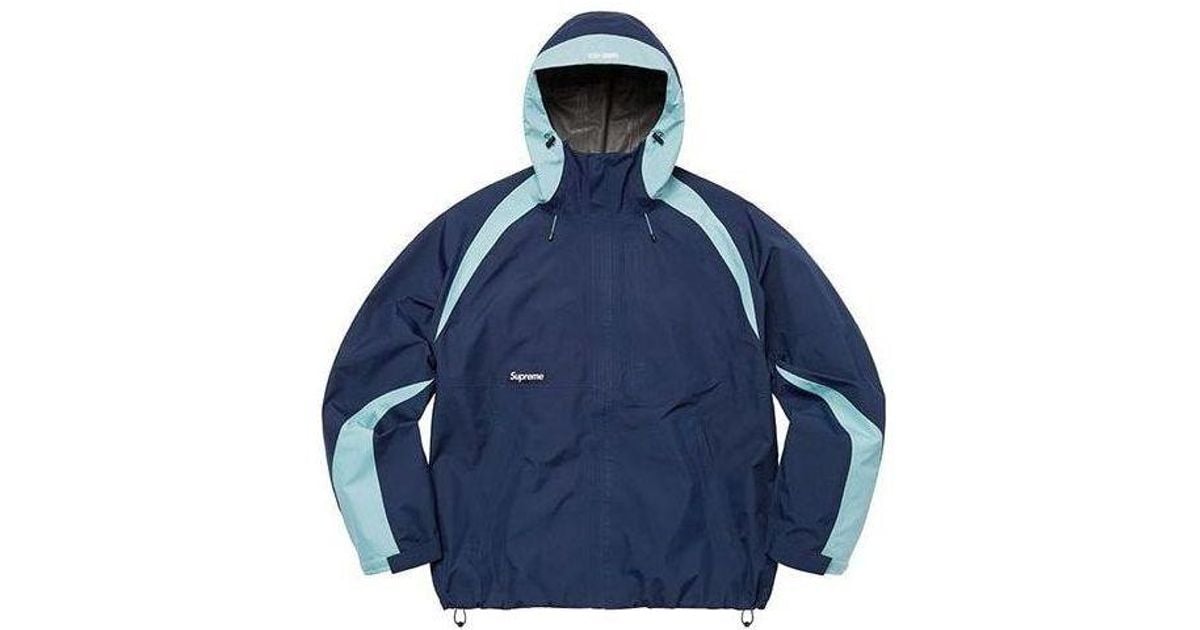 Gore Tex Blue Supreme Windbreaker Supreme Gore-Tex Paclite Jacket
