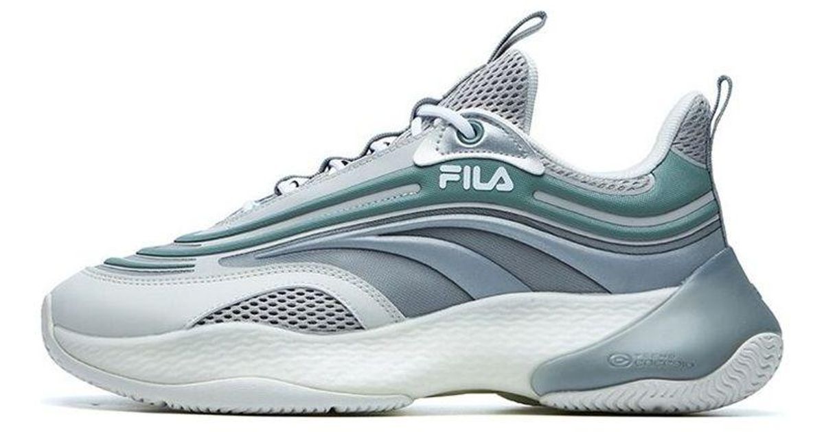 FILA FUSION Fila Ray 2 Low Top Clunky Shoes Green in Blue for Men | Lyst