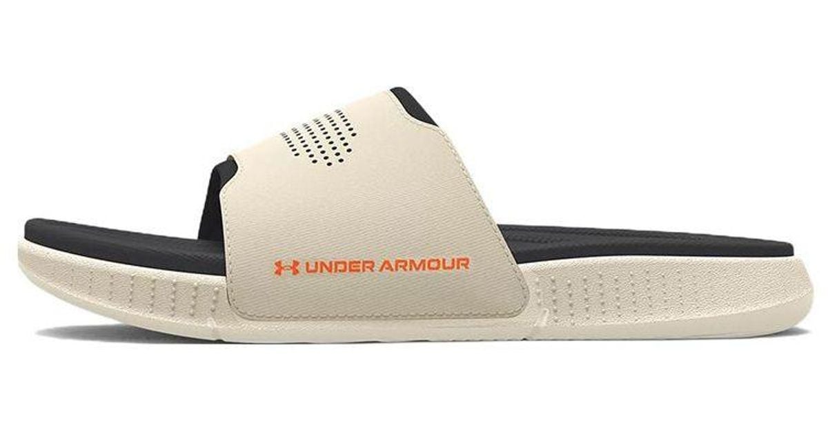Under Armour General Sports Slippers in Natural for Men | Lyst